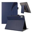 For Lenovo Xiaoxin P11 Pro 10.5 Litchi Texture Leather Sucker Tablet Case(Dark Blue) - 1