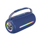 T&G X360 20W RGB Colorful Bluetooth Speaker Portable Outdoor 3D Stereo Speaker(Blue) - 1