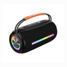 T&G X360 20W RGB Colorful Bluetooth Speaker Portable Outdoor 3D Stereo Speaker(Black) - 1
