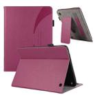 For Amazon Kindle Fire HD10/HD10 Plus 2021 Litchi Texture Leather Sucker Tablet Case(Purple) - 1