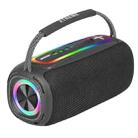 T&G P11 Pro 20W Portable 3D Stereo Bluetooth Speaker with RGB Colorful Light(Black) - 1