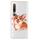 For Xiaomi Mi 10 5G Shockproof Painted TPU Protective Case(Love Corgi) - 1