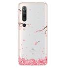 For Xiaomi Mi 10 5G Shockproof Painted TPU Protective Case(Cherry Blossoms) - 1