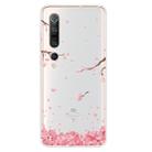 For Xiaomi Mi 10 Pro 5G Shockproof Painted TPU Protective Case(Cherry Blossoms) - 1