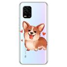 For Xiaomi Mi 10 Lite 5G Shockproof Painted TPU Protective Case(Love Corgi) - 1