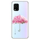 For Xiaomi Mi 10 Lite 5G Shockproof Painted TPU Protective Case(Flower Umbrella) - 1