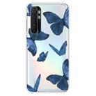 For Xiaomi Mi Note 10 Lite Shockproof Painted TPU Protective Case(Blue Butterfly) - 1