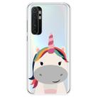 For Xiaomi Mi Note 10 Lite Shockproof Painted TPU Protective Case(Fat Unicorn) - 1