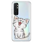 For Xiaomi Mi Note 10 Lite Shockproof Painted TPU Protective Case(Laughing Cat) - 1