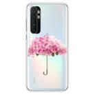 For Xiaomi Mi Note 10 Lite Shockproof Painted TPU Protective Case(Flower Umbrella) - 1