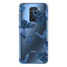 For Xiaomi Redmi 10X 4G / Redmi Note 9 Shockproof Painted TPU Protective Case(Blue Butterfly) - 1