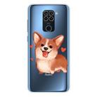 For Xiaomi Redmi 10X 4G / Redmi Note 9 Shockproof Painted TPU Protective Case(Love Corgi) - 1