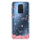 For Xiaomi Redmi 10X 4G / Redmi Note 9 Shockproof Painted TPU Protective Case(Cherry Blossoms) - 1