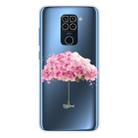 For Xiaomi Redmi 10X 4G / Redmi Note 9 Shockproof Painted TPU Protective Case(Flower Umbrella) - 1