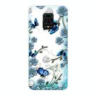 For Xiaomi Redmi Note 9S Shockproof Painted TPU Protective Case(Chrysanthemum Butterfly) - 1