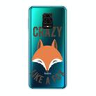 For Xiaomi Redmi Note 9S Shockproof Painted TPU Protective Case(Fox) - 1