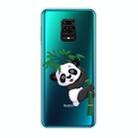 For Xiaomi Redmi Note 9S Shockproof Painted TPU Protective Case(Bamboo Panda) - 1