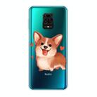 For Xiaomi Redmi Note 9S Shockproof Painted TPU Protective Case(Love Corgi) - 1