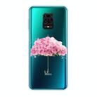 For Xiaomi Redmi Note 9S Shockproof Painted TPU Protective Case(Flower Umbrella) - 1