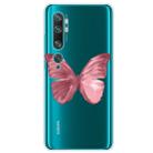 For Xiaomi Mi CC9 Pro Shockproof Painted TPU Protective Case(Red Butterfly) - 1