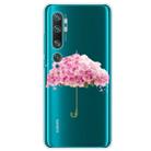 For Xiaomi Mi CC9 Pro Shockproof Painted TPU Protective Case(Flower Umbrella) - 1