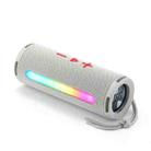 T&G TG374 Portable 3D Stereo Bluetooth Speaker Subwoofer Support FM / TF Card / RGB Light(Grey) - 1
