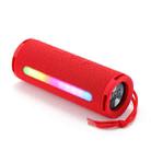 T&G TG374 Portable 3D Stereo Bluetooth Speaker Subwoofer Support FM / TF Card / RGB Light(Red) - 1