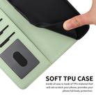 For iPhone 16e Cartoon Cats Leather Phone Case(Green) - 3