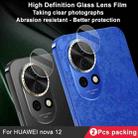 For Huawei nova 12 2 PCS/Set IMAK HD Glass Rear Camera Lens Film - 3