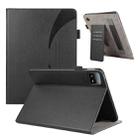 For Xiaomi Pad 6 / 6 Pro Litchi Texture Leather Sucker Tablet Case(Black) - 1