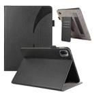 For Xiaomi Pad 5 / 5 Pro Litchi Texture Leather Sucker Tablet Case(Black) - 1