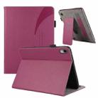 For Huawei MatePad 11 2023 Litchi Texture Leather Sucker Tablet Case(Purple) - 1