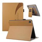 For Huawei MatePad SE 10.4 Litchi Texture Leather Sucker Tablet Case(Brown) - 1