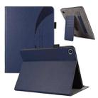 For Huawei MatePad SE 10.4 Litchi Texture Leather Sucker Tablet Case(Dark Blue) - 1