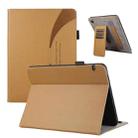 For Huawei MediaPad T5 Litchi Texture Leather Sucker Tablet Case(Brown) - 1