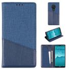 For Nokia 6.2 MUXMA MX109 Horizontal Flip Leather Case with Holder & Card Slot & Wallet(Blue) - 1