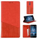 For Nokia 8 MUXMA MX109 Horizontal Flip Leather Case with Holder & Card Slot & Wallet(Red) - 1