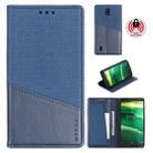 For Nokia C1 MUXMA MX109 Horizontal Flip Leather Case with Holder & Card Slot & Wallet(Blue) - 1