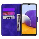 For Samsung Galaxy A35 5G Mandala Embossed Dual-Fold Calf Leather Phone Case(Purple) - 3