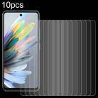 For ZTE Blade A75 10pcs 0.26mm 9H 2.5D Tempered Glass Film - 1