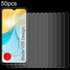 For ZTE Blade V50 Design 50pcs 0.26mm 9H 2.5D Tempered Glass Film - 1