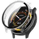 For Garmin Venu 3S PC + Tempered Glass Film Integrated Watch Case(Transparent White) - 1