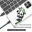 For iPhone 12 Pro Max Pattern TPU Protective Case, Small Quantity Recommended Before Launching(Panda Climbing Bamboo) - 3