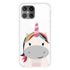 For iPhone 12 Pro Max Pattern TPU Protective Case, Small Quantity Recommended Before Launching(Fat Unicorn) - 1