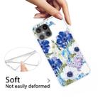 For iPhone 12 Pro Max Pattern TPU Protective Case, Small Quantity Recommended Before Launching(Blue and White Roses) - 5