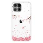 For iPhone 12 / 12 Pro Pattern TPU Protective Case(Cherry Blossoms Fall) - 1