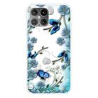 For iPhone 12 / 12 Pro Pattern TPU Protective Case(Chrysanthemum Butterfly) - 1
