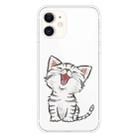 For iPhone 11 Pattern TPU Protective Case(Laughing Cat) - 1