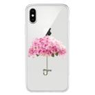 For iPhone XS Max Pattern TPU Protective Case(Flower Umbrella) - 1