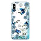 For iPhone X / XS Pattern TPU Protective Case(Chrysanthemum Butterfly) - 1